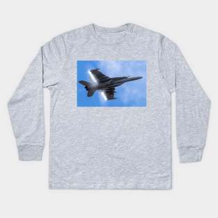 Growler Hornet High-Speed Flyby 3 Kids Long Sleeve T-Shirt